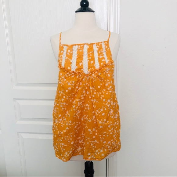 Maeve Martell Halter Top in yellow floral - Picture 4 of 8